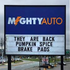 Pumpkin Spice Brake Pads