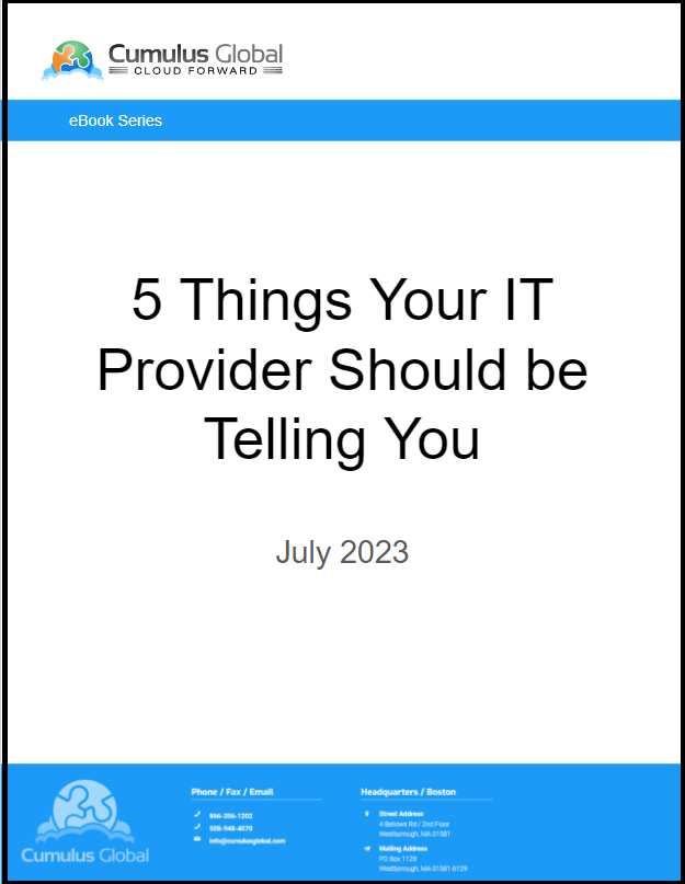 IT Leadership: 5 Things Your IT Provider Should be Telling You