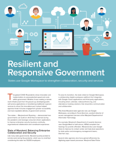 Case Study: Resilient and Responsive Government